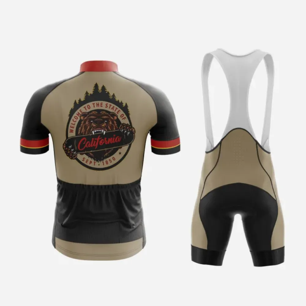 California Cycling Kit Brown/Black/White