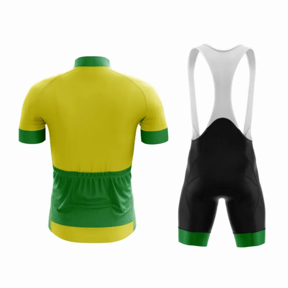Nantes Cycling Jersey Green/Yellow/Red