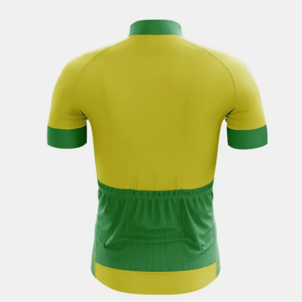 Nantes Cycling Jersey Green/Yellow/Red