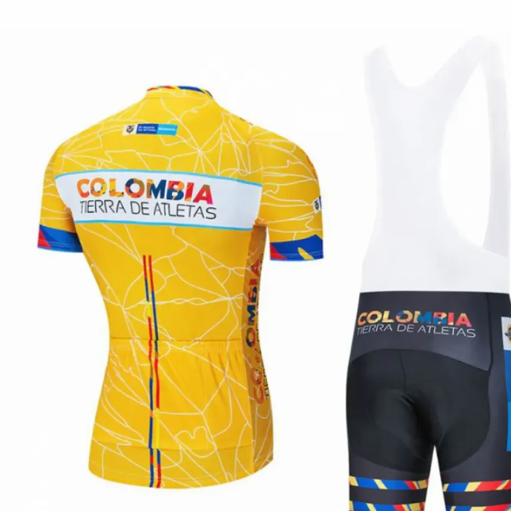 Colombia Cycling Attire Yellow/Blue/Red
