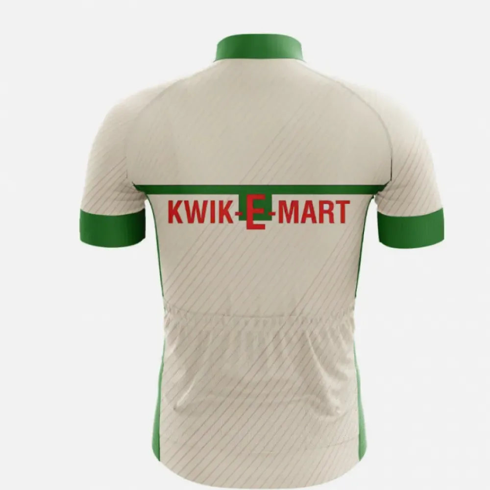 Kwik-E-Mart Cycling Jersey Striped/Beige/Green