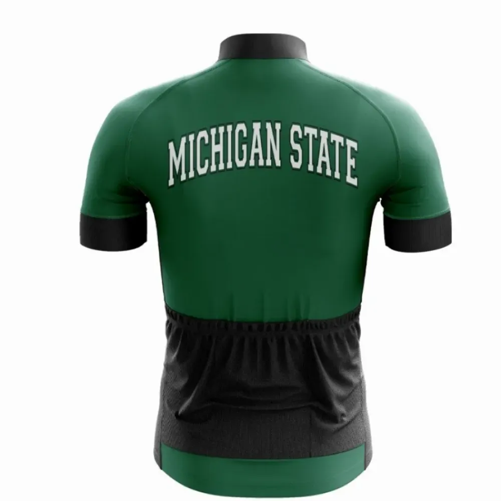 Michigan State Cycling Jersey Short-Sleeve Green/Black