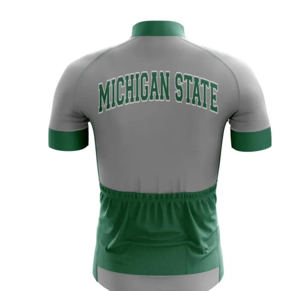 Michigan State Cycling Jersey Short-Sleeve Green/Black