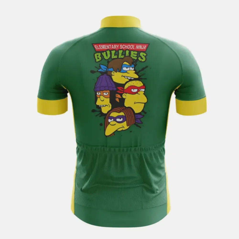 Elementary School Ninjas Green/Yellow Bullies Jersey
