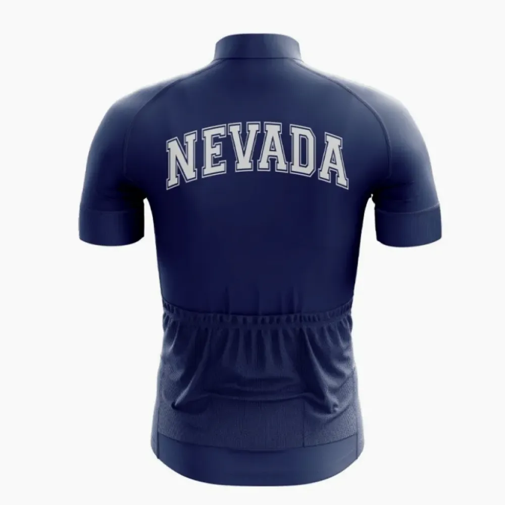 Nevada Elite Cycling Jersey Navy Blue