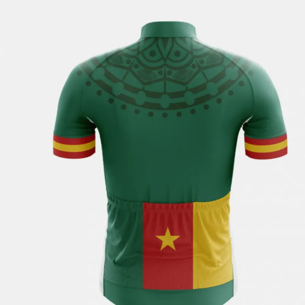 Cameroon Cycling Jersey Green/Red/Yellow