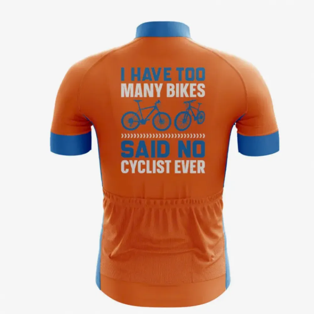 Two Cycle Short Sleeve Jersey Orange/Blue
