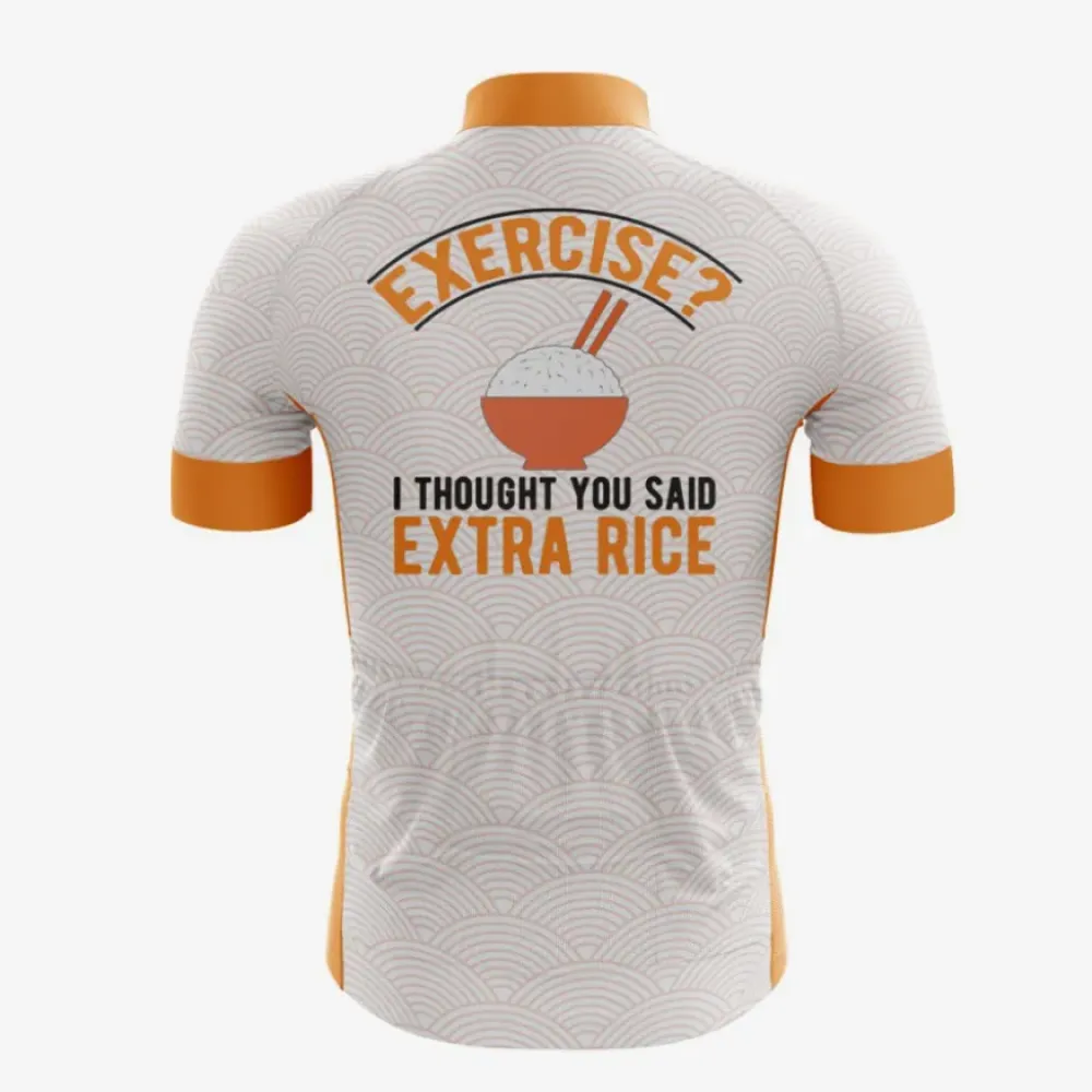 Funny Quote Orange Cycling Jersey