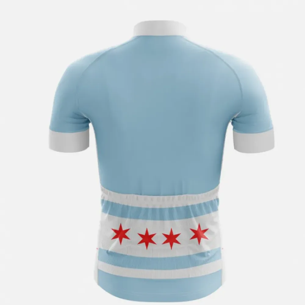 Chicago Cycling Jersey - Blue/Red/Stars