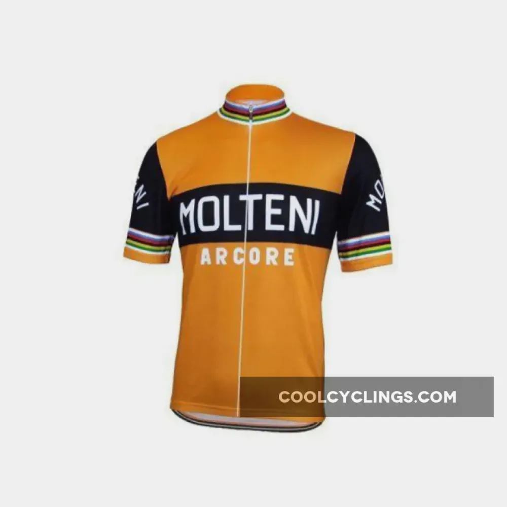 Molteni Arcore Cycling Jersey & Shorts Set Gold/Black