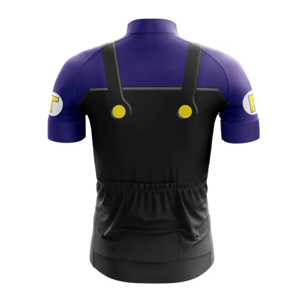 Waluigi Cycling Jersey Reflective Purple/Black/Yellow