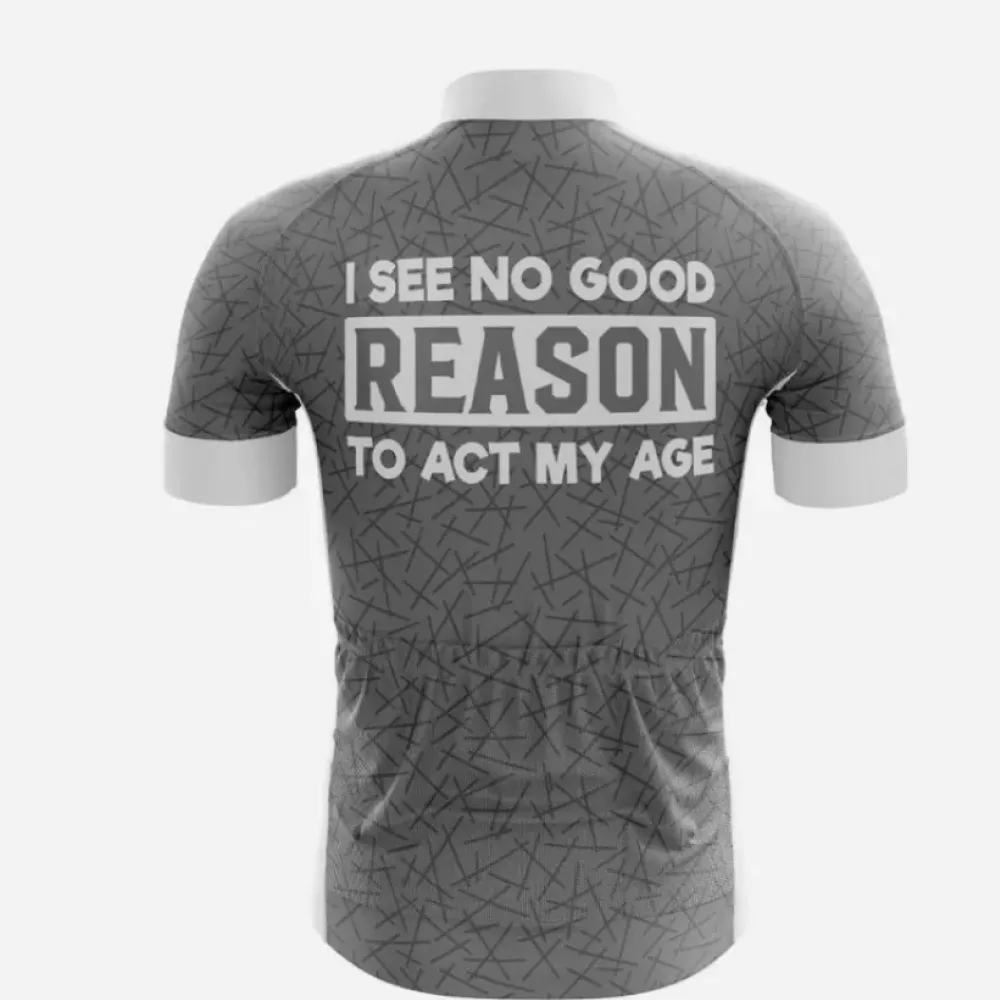 Gray Bold Cycling Jersey