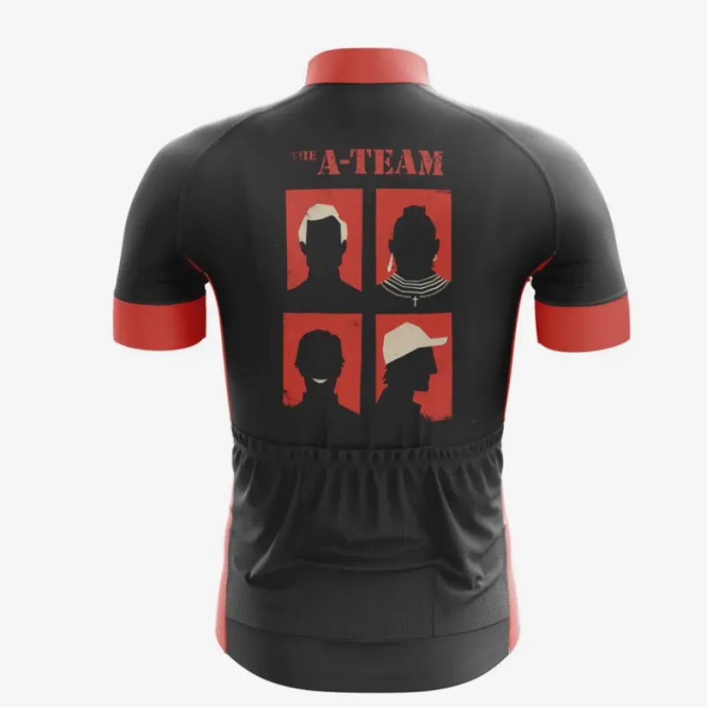 The A-Team Cycling Jersey Black/Red