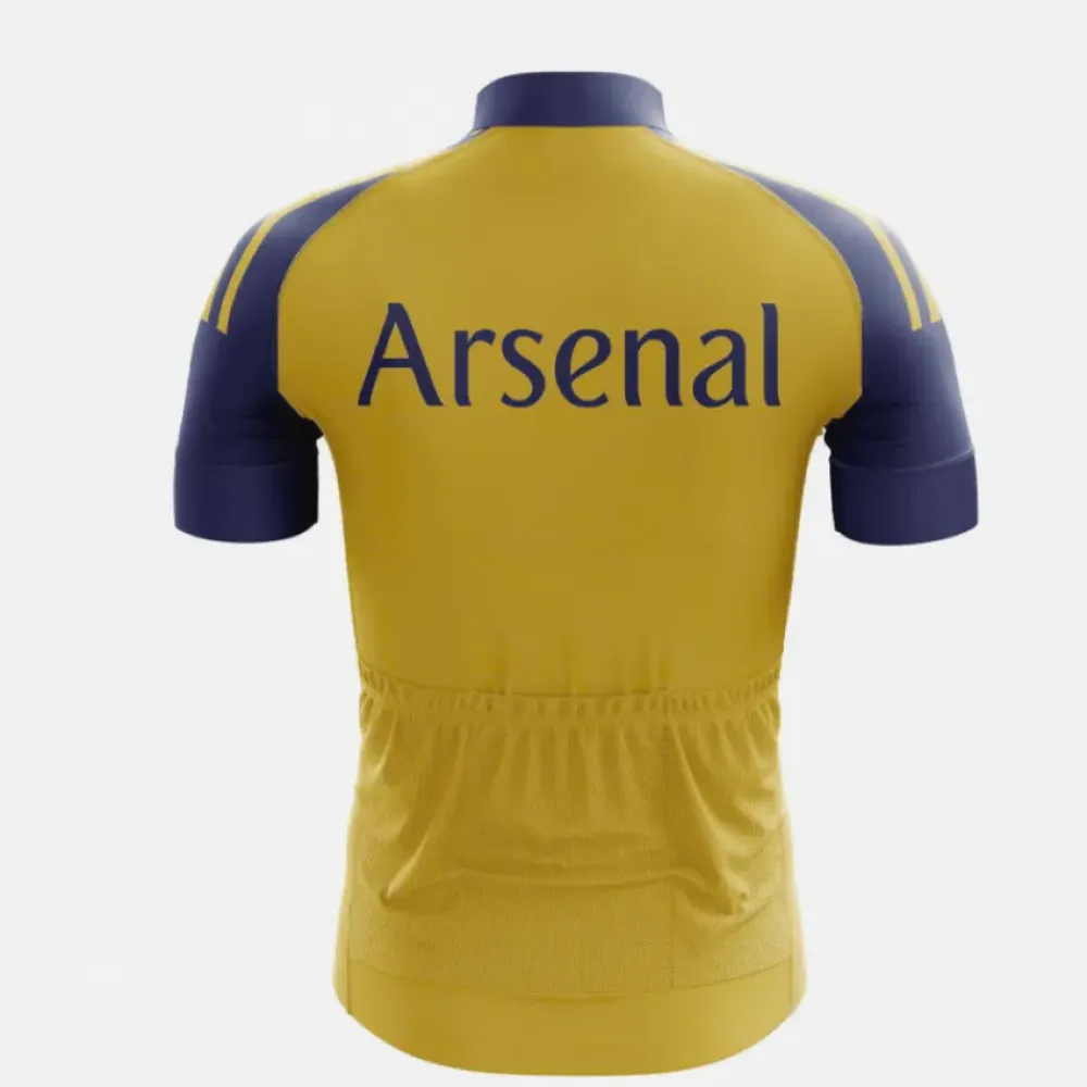 Arsenal Custom Cycling Jersey 2021 Yellow/Blue