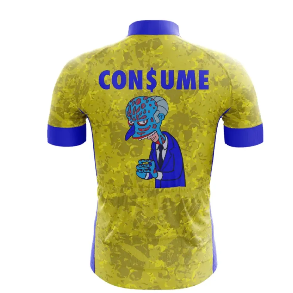 Consume Cycling Jersey Yellow/Blue
