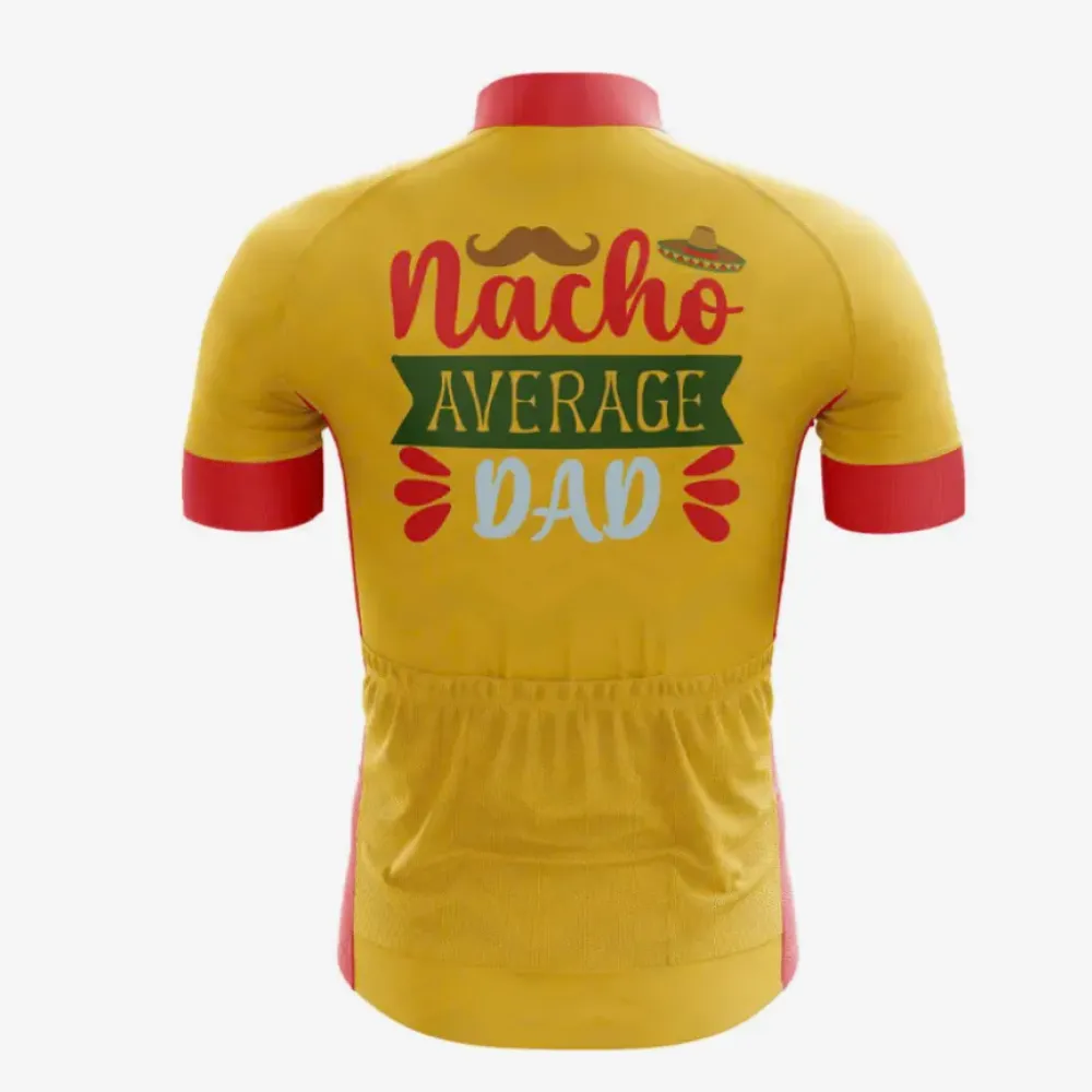 Nacho Average Dad Men's Cycling Jersey Yellow/Red/Green