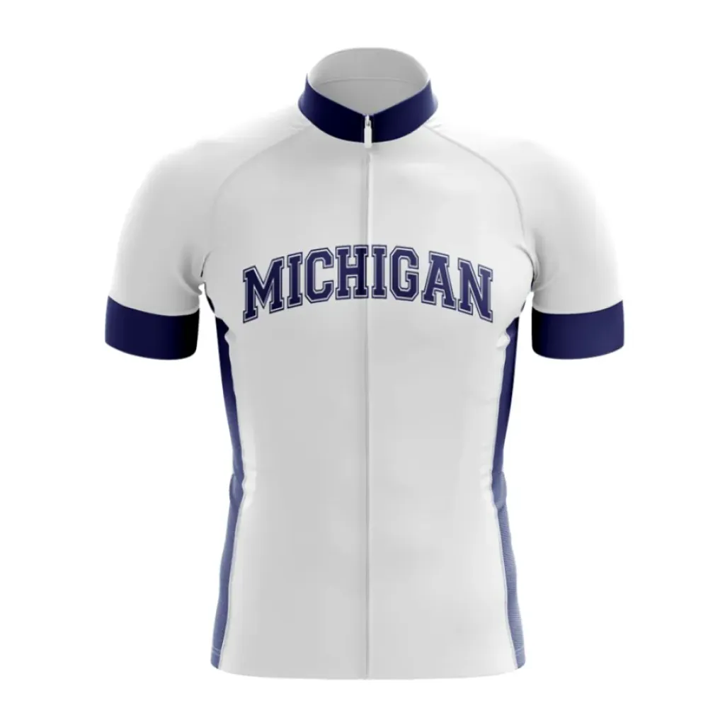 Michigan Cycling Jersey Navy/Yellow