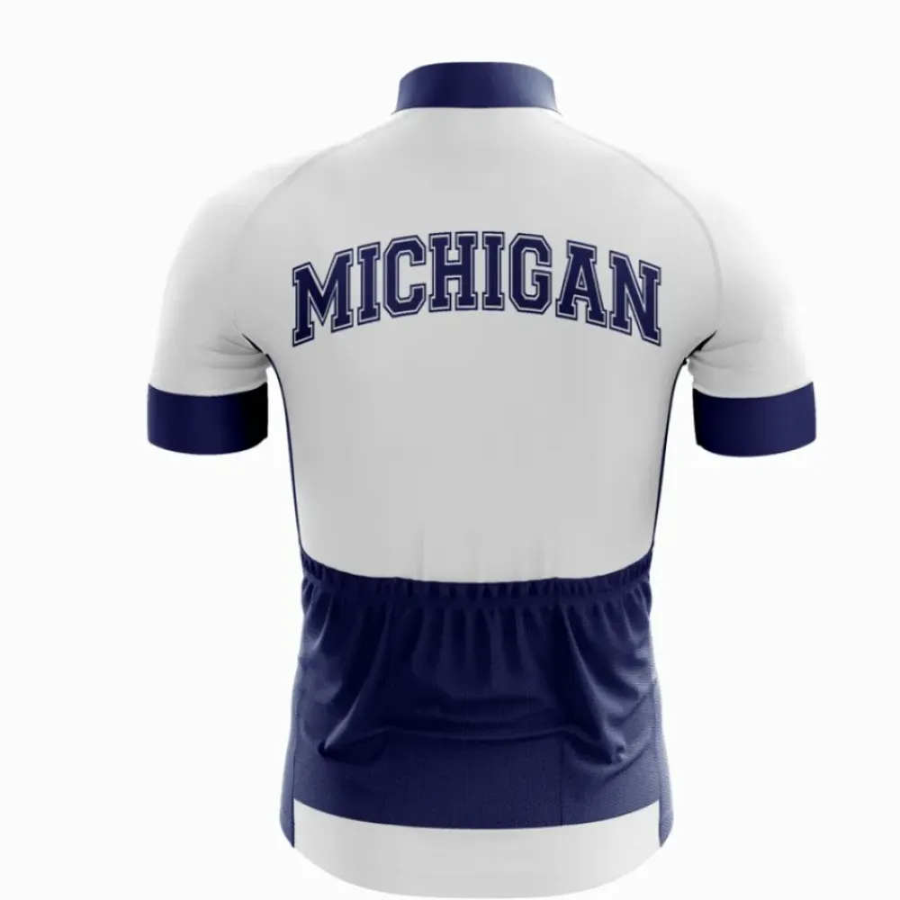Michigan Cycling Jersey Navy/Yellow