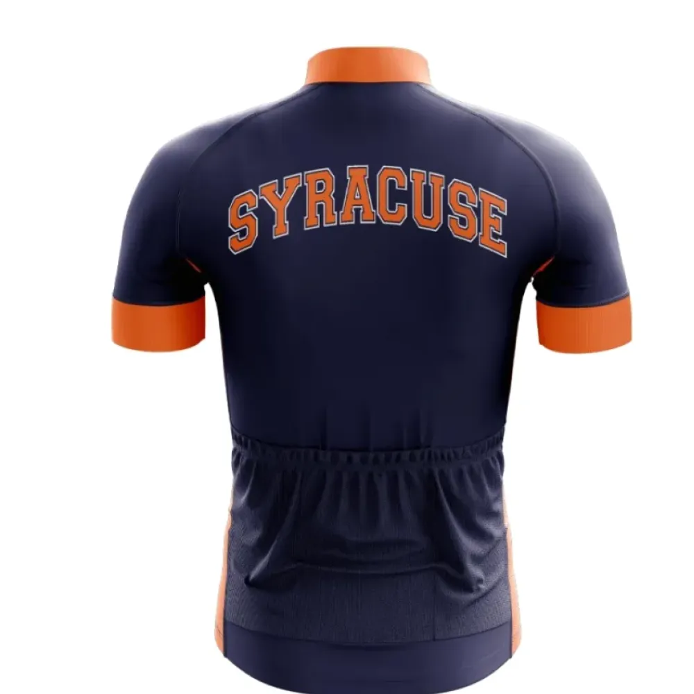 Syracuse Cycling Jersey Bold Orange/Navy/White