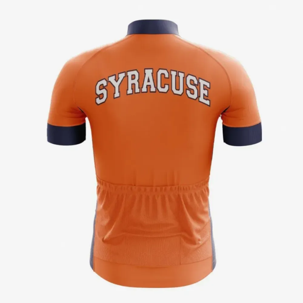 Syracuse Cycling Jersey Bold Orange/Navy/White