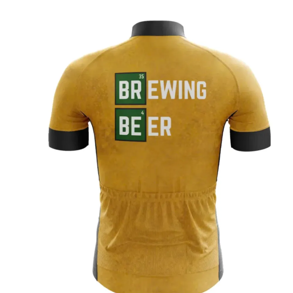 Brewing Beer Cycling Jersey Green/Yellow/Black