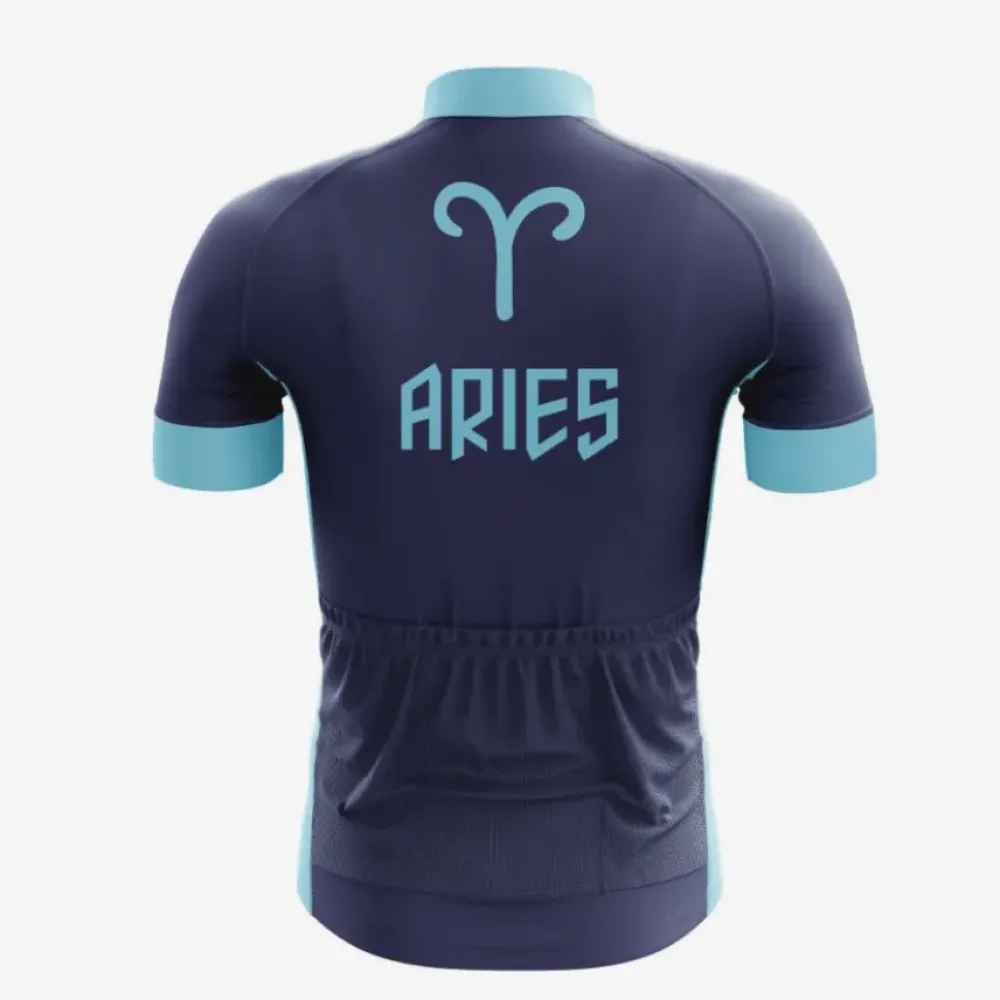 Aries Cycling Jersey Navy/Light Blue