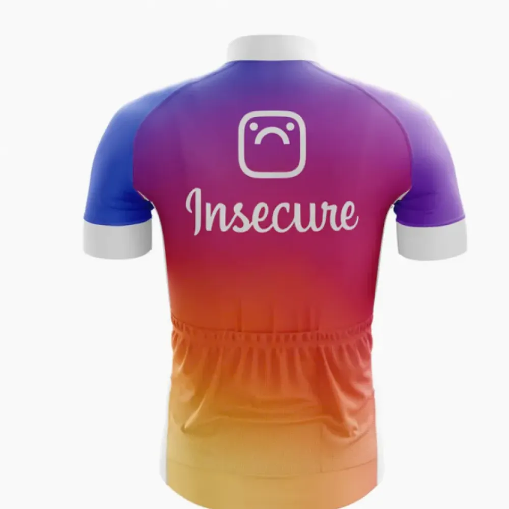 Insecure Gradient Cycling Jersey, Vibrant Primaries Colors