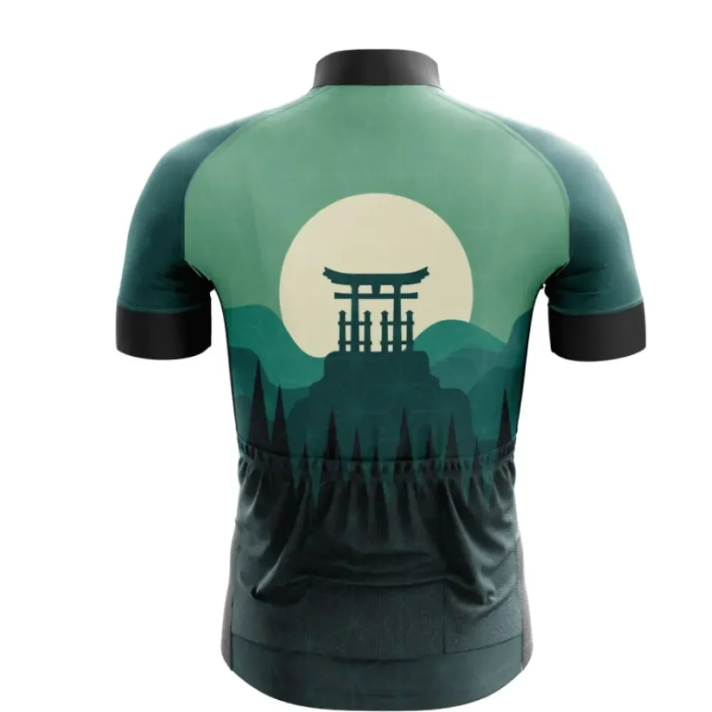 Cycling Jersey Torii Gate Green/Black