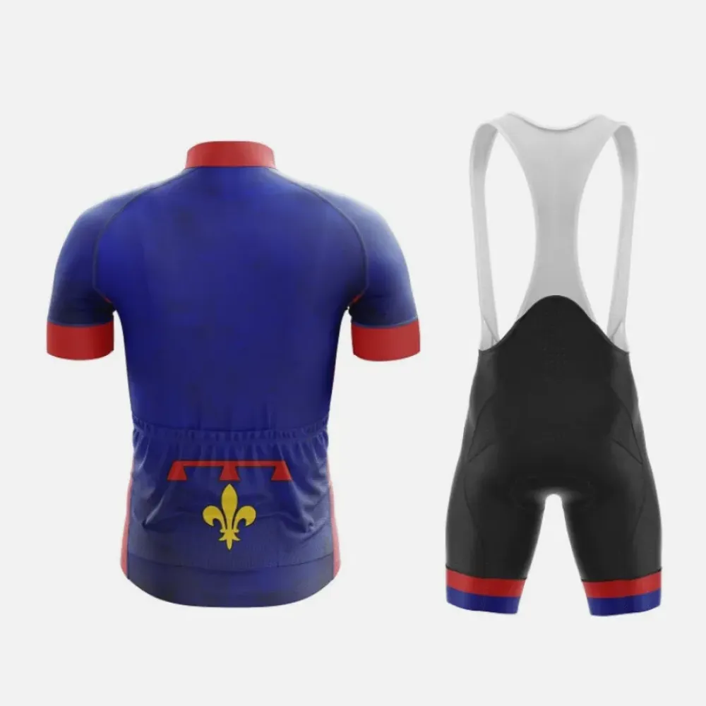 Provence Cycling Jersey Blue/Red/Yellow