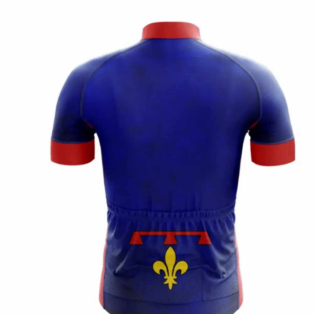 Provence Cycling Jersey Blue/Red/Yellow