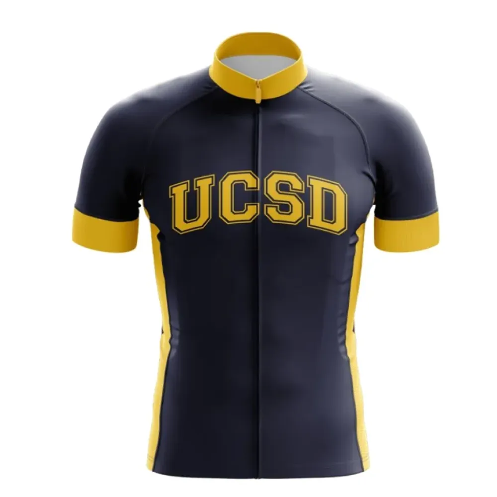 UCSD Cycling Jersey Yellow/Navy/Gray