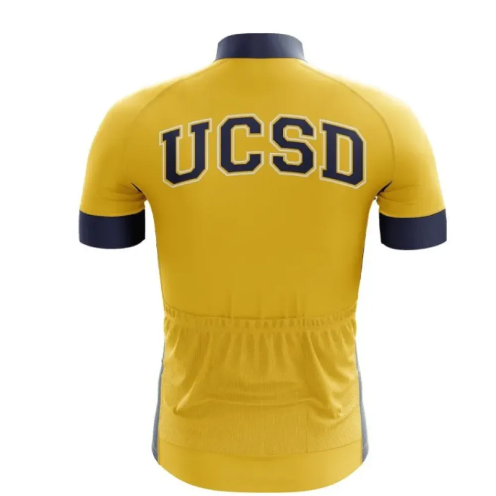 UCSD Cycling Jersey Yellow/Navy/Gray