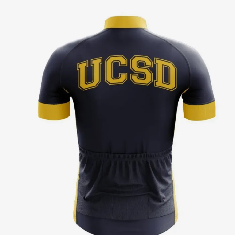 UCSD Cycling Jersey Yellow/Navy/Gray