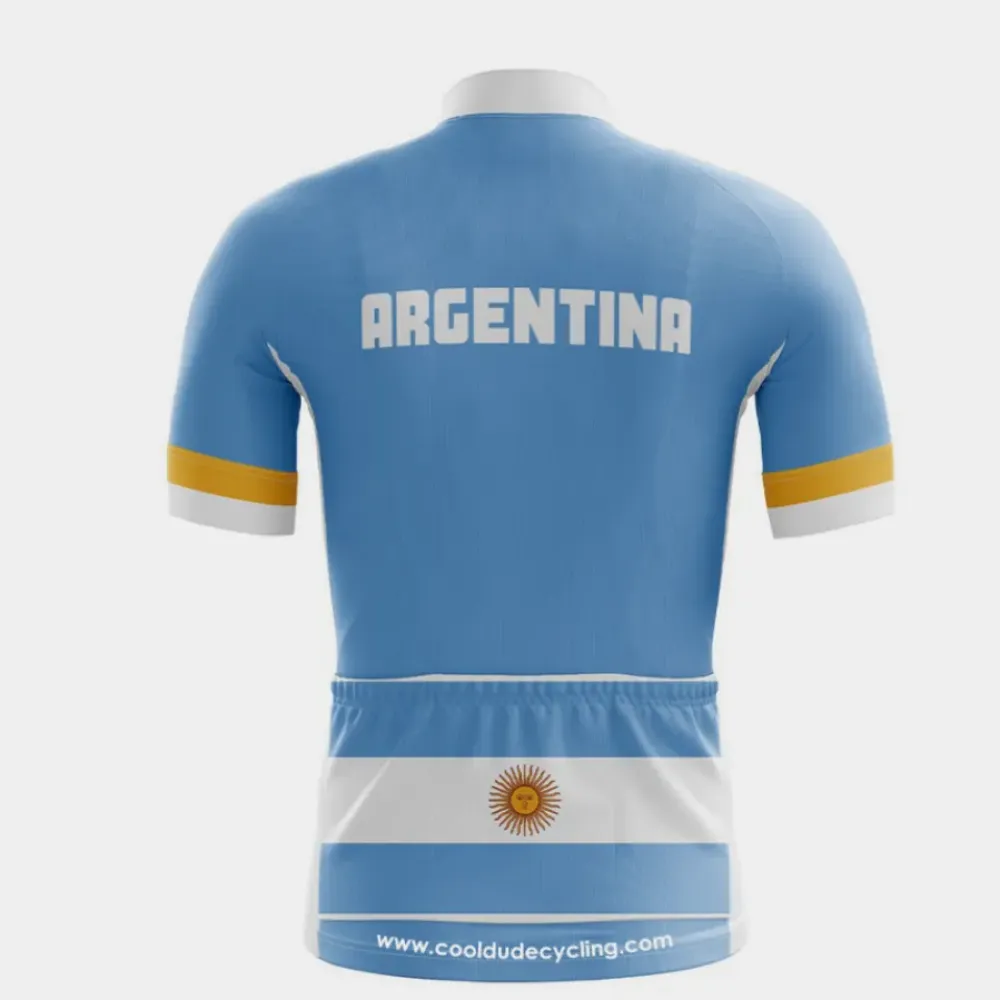 Argentina Cycling Jersey Bold Blue/Gold/White