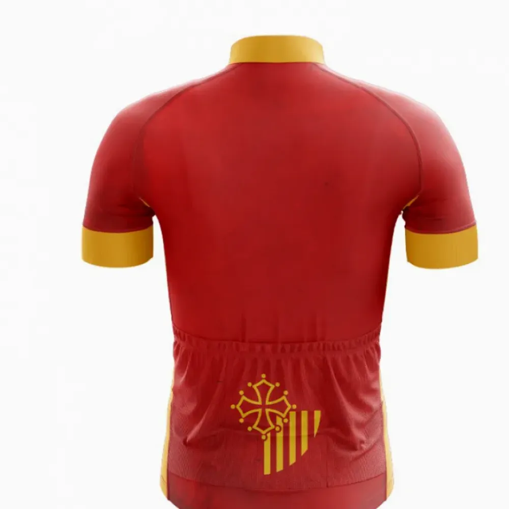 Languedoc-Roussillon Cycling Jersey Bold Red/Yellow/Gold