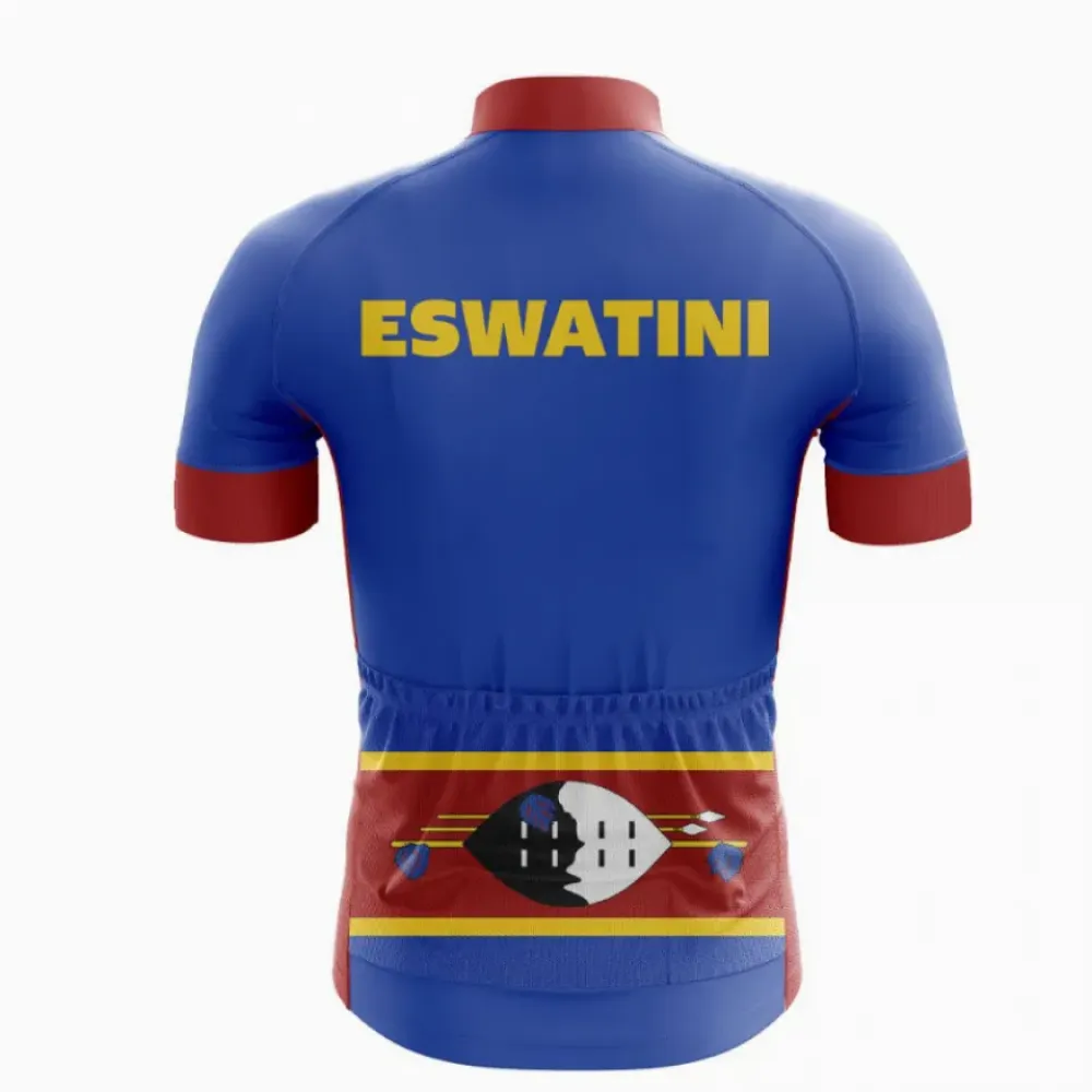 Eswatini National Team Cycling Jersey Blue/Green/Red