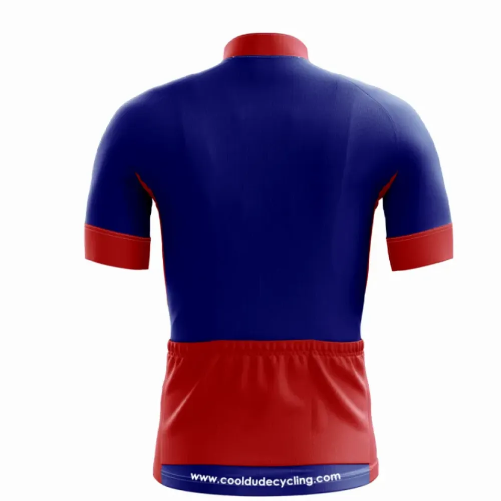 Super Dad Cycling Jersey Blue/Red