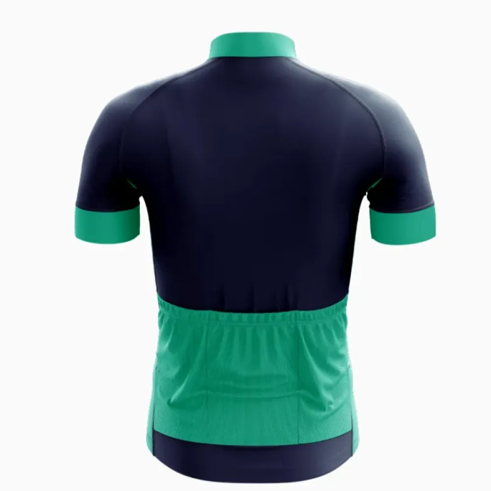 Faith Over Fear Cycling Jersey Navy/Green/White
