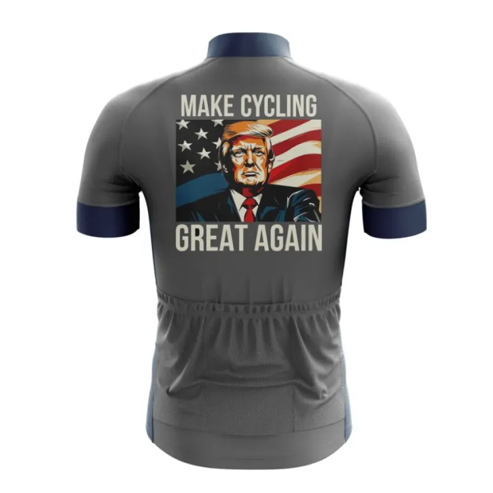 Trump Cycling Jersey Make Cycling Great Again/Red/Blue