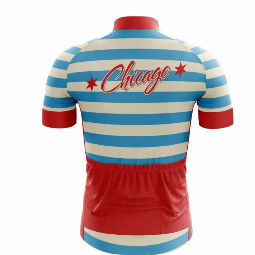 Chicago Stars Cycling Jersey Blue/White/Red