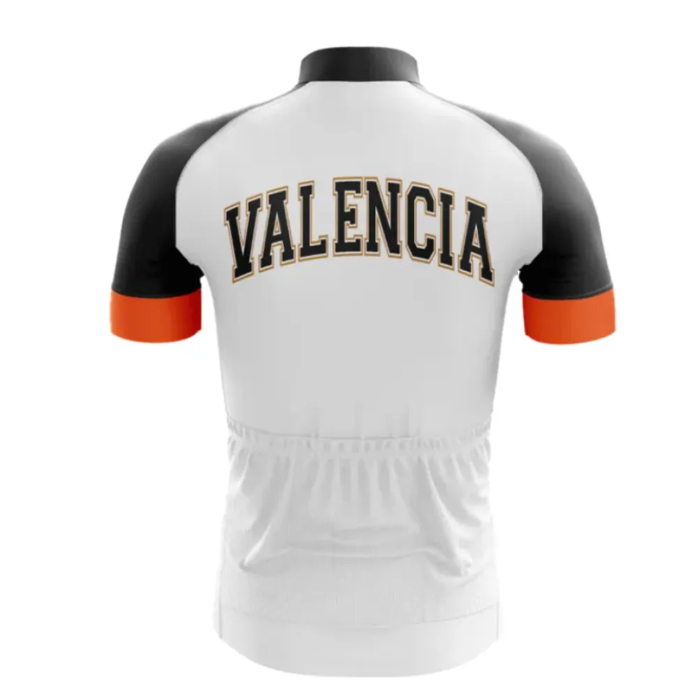 Valencia Cycling Jersey White/Black/Burnt Orange