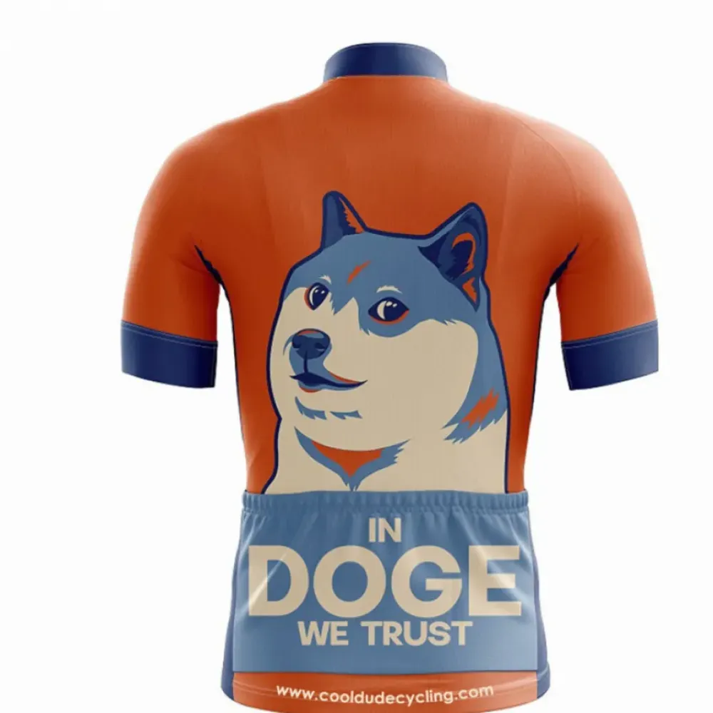 Doge Cycling Jersey Sleek Orange/Navy/Blue