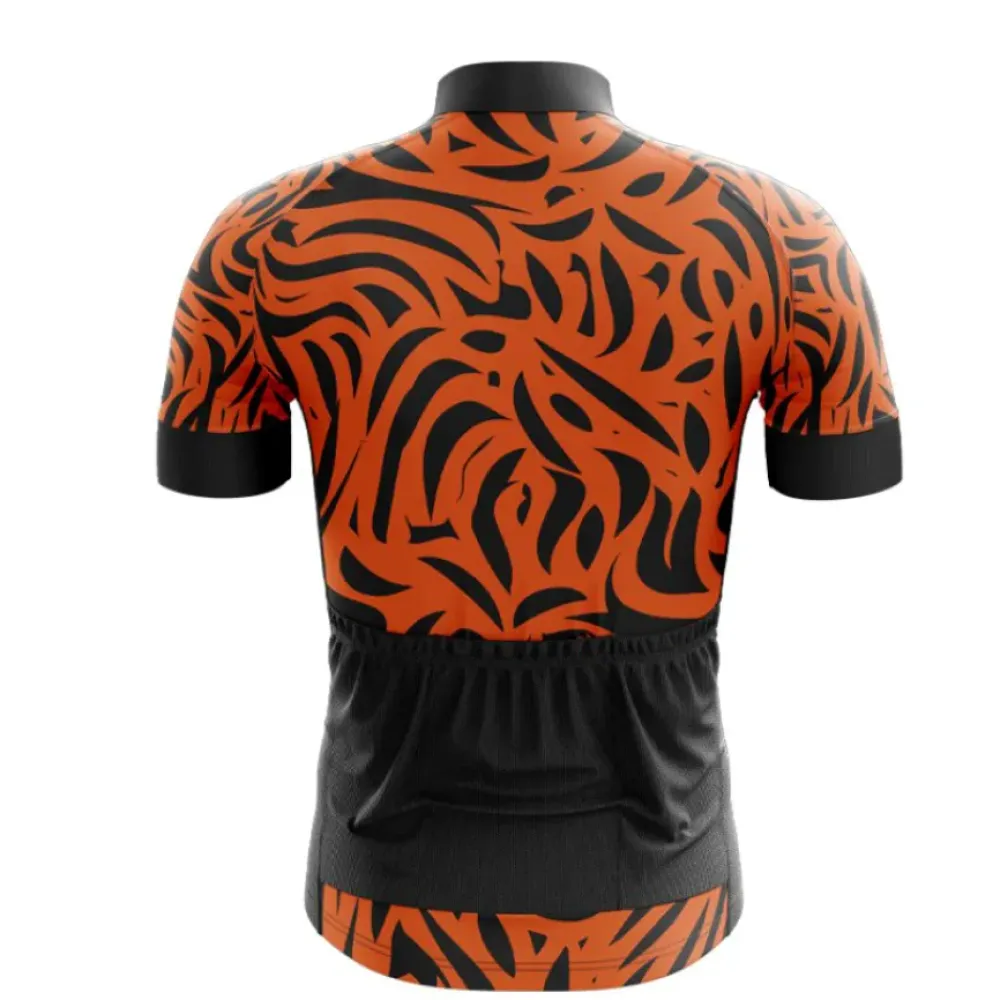 Eye Of The Tiger Cycling Jersey Black/Orange
