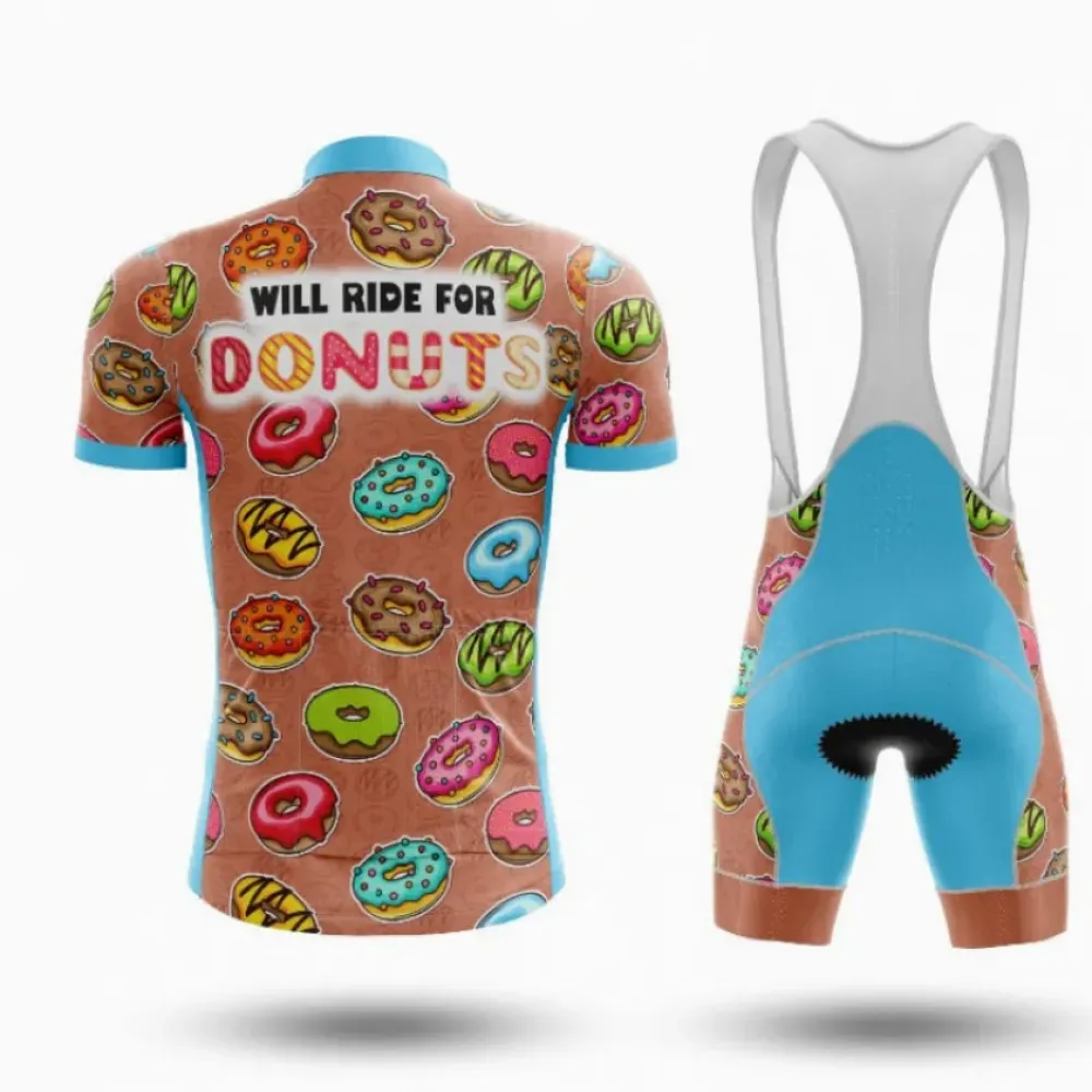 Donuts Cycling Kit Brown/Pink/Blue