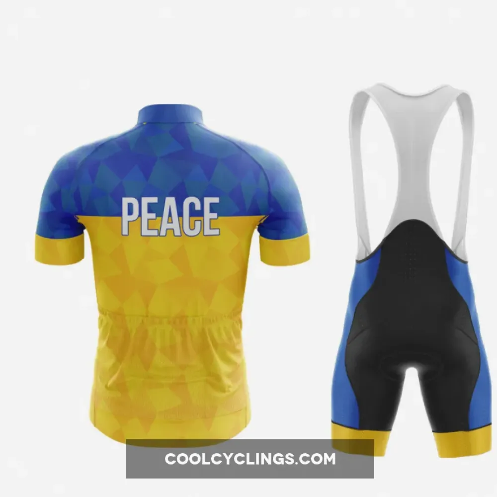 Peace Cycling Outfit Blue/Yellow/Black