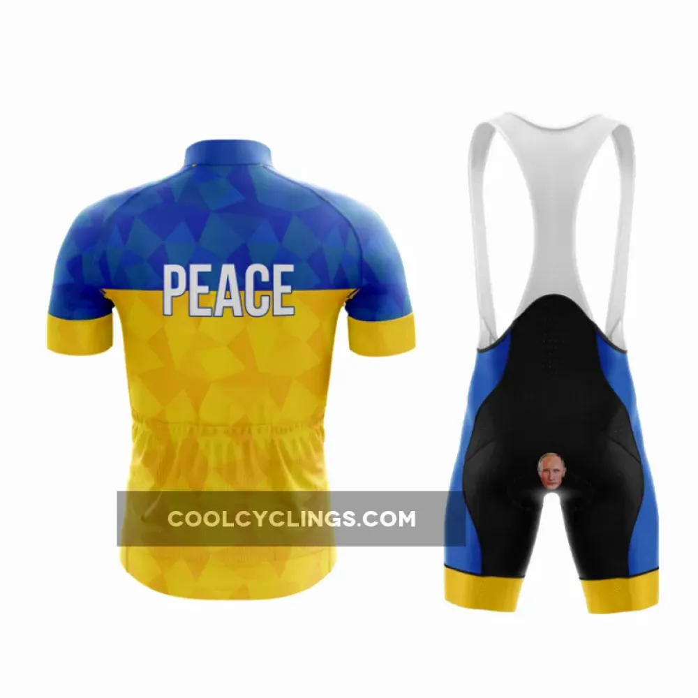 Peace Cycling Outfit Blue/Yellow/Black