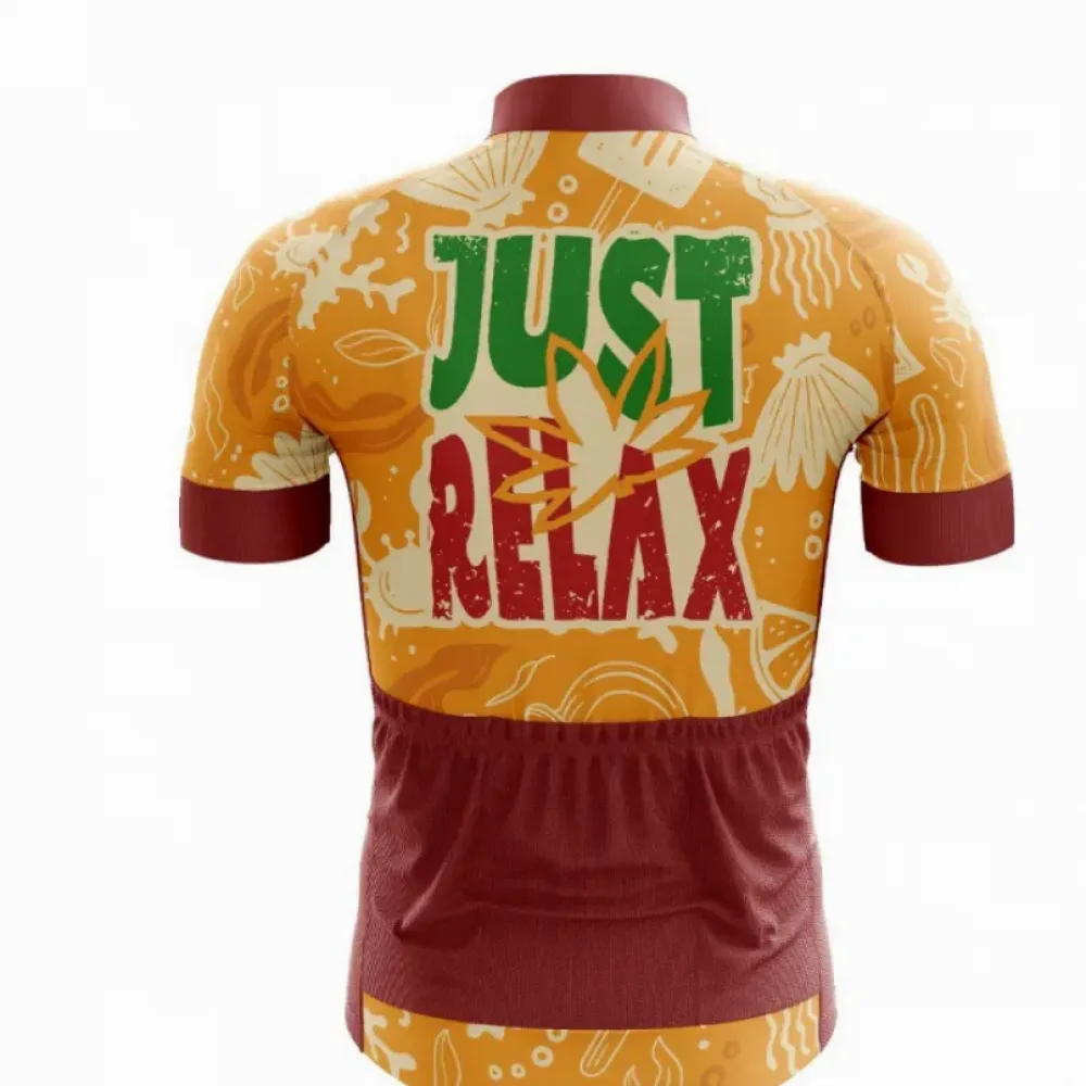 Just Relax Orange/Green Cycling Jersey