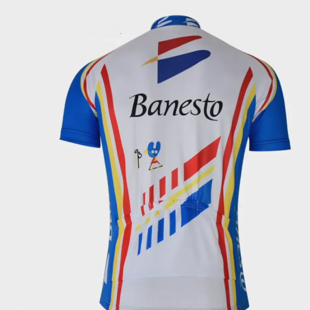 Banesto Pro Cycling Jersey Bold Red/Blue/Yellow