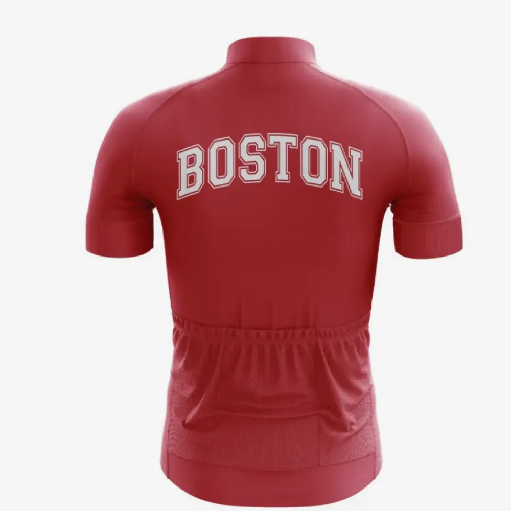 Boston University Road Cycling Jersey Maroon/White