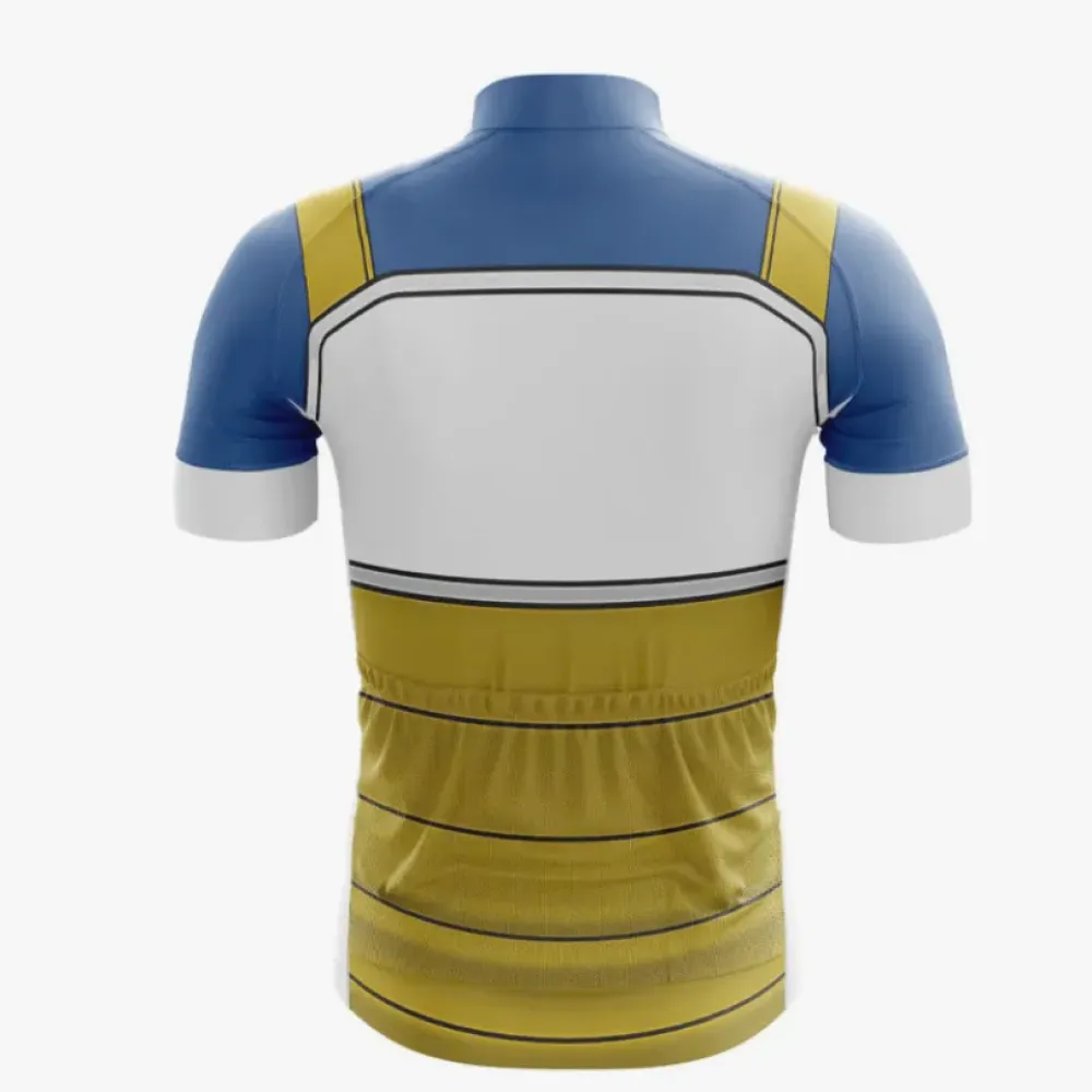Vegeta Cycling Jersey Blue/Gold/White